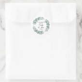 Trouwbloemen ronde Stickers (Tas)