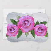 Trouwbloemen Roos Romantisch Lot Lot Kaart (Achterkant)