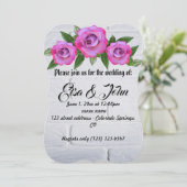 Trouwbloemen Roos Romantisch Lot Lot Kaart (Staand voorkant)