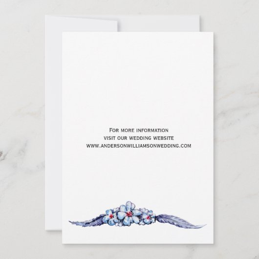 Trouwbloemen Scandinavische Bosgnomen Save The Date (Achterkant)