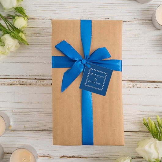 Trouwbloemen uit het midden van de eeuw | Blauw Bedankjes Labels