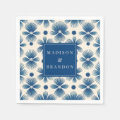 Trouwbloemen uit het midden van de eeuw | Volledig Servet (Voorkant)