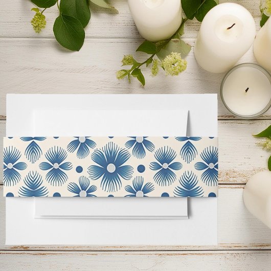 Trouwbloemen uit het midden van de eeuw | Volledig Uitnodigingen Wikkel