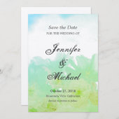 Trouwbloemen Uniek Klassiek Save the Date (Voorkant / Achterkant)