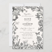 Trouwbloemen vintage botanisch kaart (Voorkant)