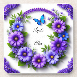 Trouwbloemenkrans Bier Onderzetter