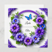 Trouwbloemenkrans Kaart (Voorkant / Achterkant)