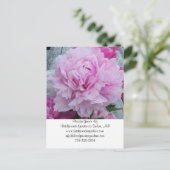 Trouwbloemist Visitekaartje Briefkaart (Staand voorkant)