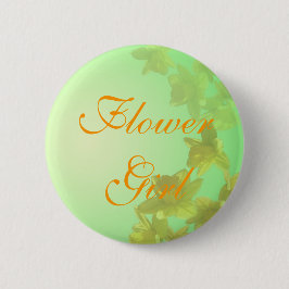 trouwbloemknop, gele tulpbloemen ronde button 5,7 cm