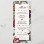 Trouwbloesem Bloemen Vlinder  Menu (Voorkant)