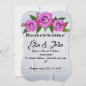 Trouwbloesems Roos Romantisch Lot Lot Kaart (Voorkant)