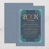 Trouwboek-Datum Uitnodiging (Voorkant / Achterkant)