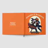 Trouwboek met Jack-o'-lantaarn en heks Gastenboek (Volledig)