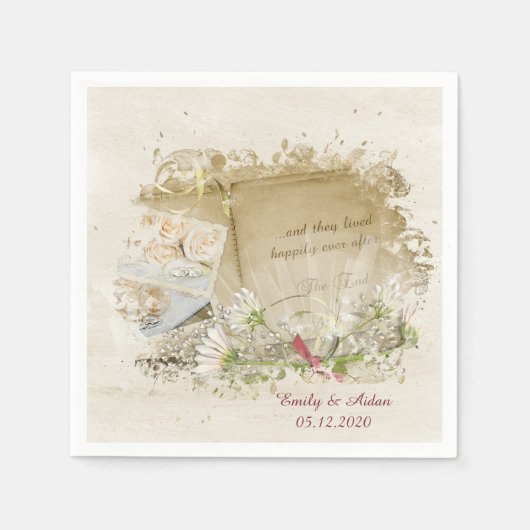 trouwboek met mazen servetten (Voorkant)