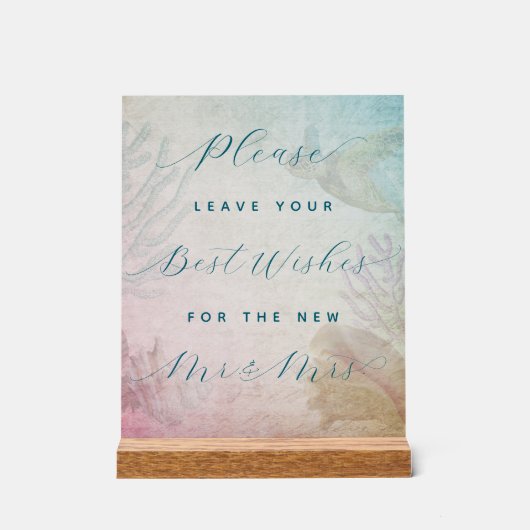 Trouwboek Tafel Acryl Teken Acryl Bord (Voorkant)