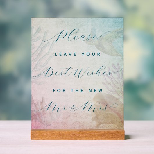 Trouwboek Tafel Acryl Teken Bord (Neutraal)