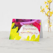 "Trouwboeket 1." Wenskaart Kaart (Gele Bloem)