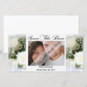 Trouwboeket Bewaar de datum Fotokaart Save The Date (Voorkant / Achterkant)