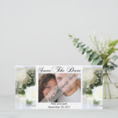 Trouwboeket Bewaar de datum Fotokaart Save The Date (Staand voorkant)