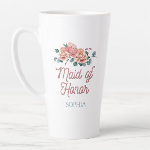 Trouwboeket Bloemen Bruidsmeisje Koffiemok Latte Mok
