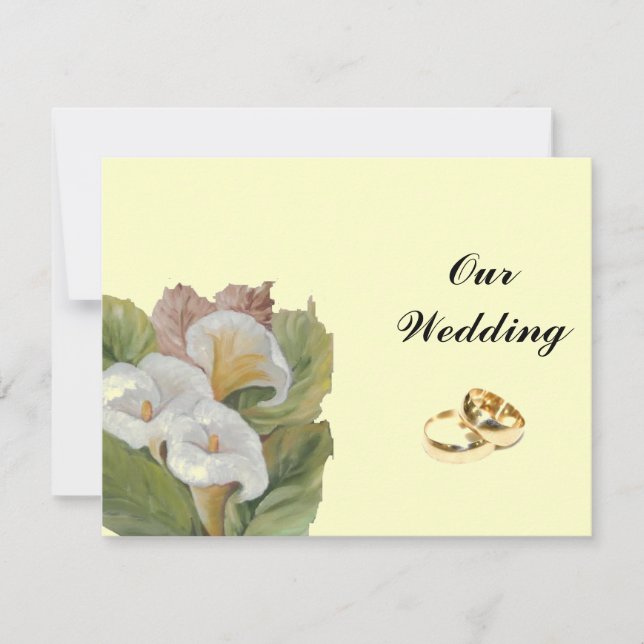trouwboeket calla's (Voorkant)