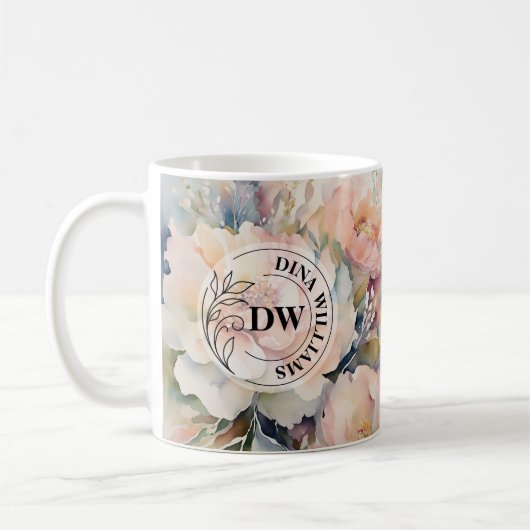 Trouwboeket Monogram Mok (Links)