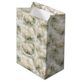 Trouwbogen, linten en hortensia bloemen medium cadeauzakje (Voorkant Gekanteld)