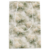 Trouwbogen, linten en hortensia bloemen medium cadeauzakje (Voorkant)
