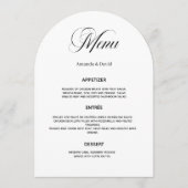Trouwboog diner kaart (Voorkant)