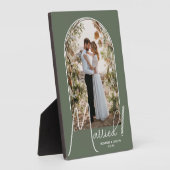 Trouwboog Foto Sagegroen Fotoplaat (Zijkant)