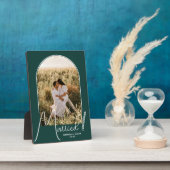 Trouwboog Foto Smaragdgroen Fotoplaat (Zijkant)