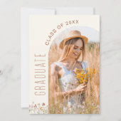 Trouwboog met wilde bloemen voor afstudeerfeest fo kaart (Voorkant)