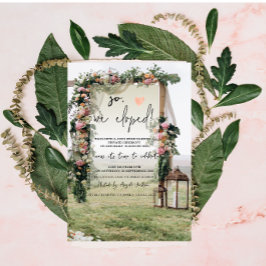 Trouwboom Lantaarn Trouwen met Elopement Kaart