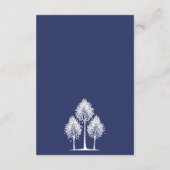 Trouwboom van Navy Blue Aspen Informatiekaartje (Achterkant)
