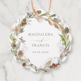 trouwboor herfst bedankjes labels