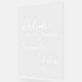 Trouwbord - alleen lettertype acryl bord (Hoek)