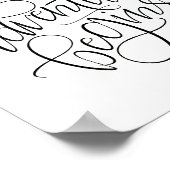 trouwbord - en zo begint het avontuur poster (Hoek)