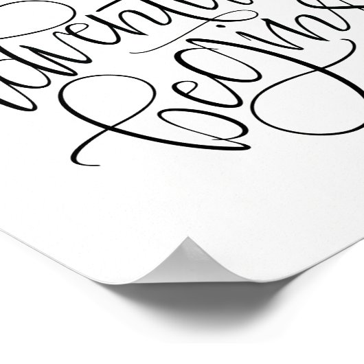 trouwbord - en zo begint het avontuur poster (Hoek)