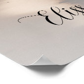 Trouwbord Foto: Personaliseer uw droomhuwelijk Poster (Hoek)