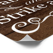 Trouwbord – Fotohokje Rustiek Trouwbord Poster (Hoek)