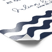 trouwbord, hemel op bruiloft, zeemijlnautisch foto afdruk (Hoek)