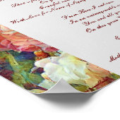 Trouwbord herinneren aan geliefde in de hemel poster (Hoek)