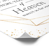 Trouwbord 'In Loving Memory' Elegant Roze Bloemen Poster (Hoek)