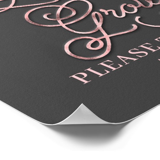 Trouwbord 'Laat Liefde Groeien' Poster (Hoek)