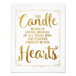 trouwbord, liefdevol geheugen bruiloft, goud foto afdruk