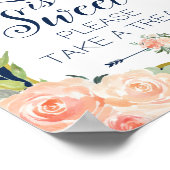 Trouwbord Navy en Goud | Bruiloft Bord Poster (Hoek)