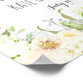 Trouwbord, welkom,  bruisfeest , poster, banner poster (Hoek)