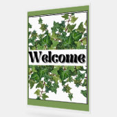 Trouwbord welkom klimop acryl bord (Hoek)