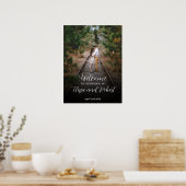 Trouwbordfoto: Personaliseer uw droomhuwelijk Poster (Keuken)