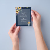 TROUWBRIEFKAARTEN VOOR EEN BUDGET - Rustieke Zonne Flyer (Hand)